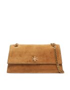 Tory Burch Дамска чанта Kira Turnlock Suede Shoulder Bag 178857