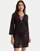 Triumph Плажна рокля Beach MyWear Crochet 10226450 Черен Relaxed Fit
