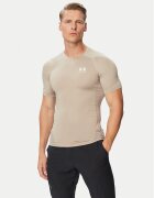 Under Armour Тениска от техническо трико Ua HeatGear® Armour 1361518 Бежов Slim Fit