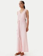 United Colors of Benetton Гащеризон 4AGHDT00E Розов Wide Leg