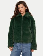 United Colors of Benetton Кожено палто 2FBDDN06V Екрю Regular Fit