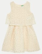 United Colors of Benetton Лятна рокля 4W8NCV02I Екрю Regular Fit
