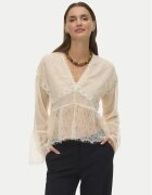 Vero Moda Блуза Emilie 10347592 Екрю Regular Fit