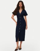 Vero Moda Дънкова рокля Sanni 10345708 Slim Fit