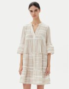 Vero Moda Лятна рокля Dicthe 10225127 Бежов Loose Fit