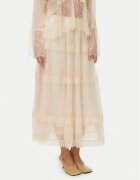 Vero Moda Миди пола Kinsley 10346617 Екрю Regular Fit