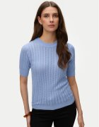 Vero Moda Пуловер Morena 10321893 Светлосиньо Slim Fit