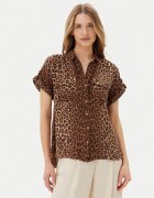 Vero Moda Риза Bumpy 10331923 Кафяв Regular Fit