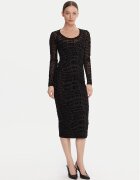 Versace Jeans Couture Коктейлна рокля 79HAO920 JS490 Черен Slim Fit
