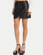 Versace Jeans Couture Кожена пола 78HAEP02 Regular Fit