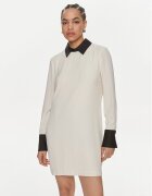 VICOLO Ежедневна рокля TB0156 Екрю Regular Fit