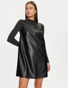 Vila Рокля от имитация на кожа Dede 14099817 Slim Fit