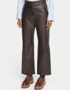 Weekend Max Mara Кожени панталони Deserto 2625436012 Regular Fit