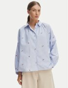 Weekend Max Mara Риза Butterfly 2615111042 Светлосиньо Regular Fit