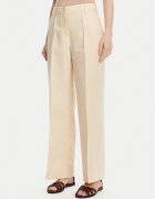 Weekend Max Mara Текстилни панталони Malizia 2515131052 Екрю Regular Fit