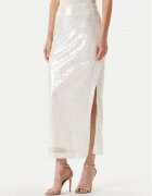 YAS Макси пола Sequina 26037771 Екрю Regular Fit