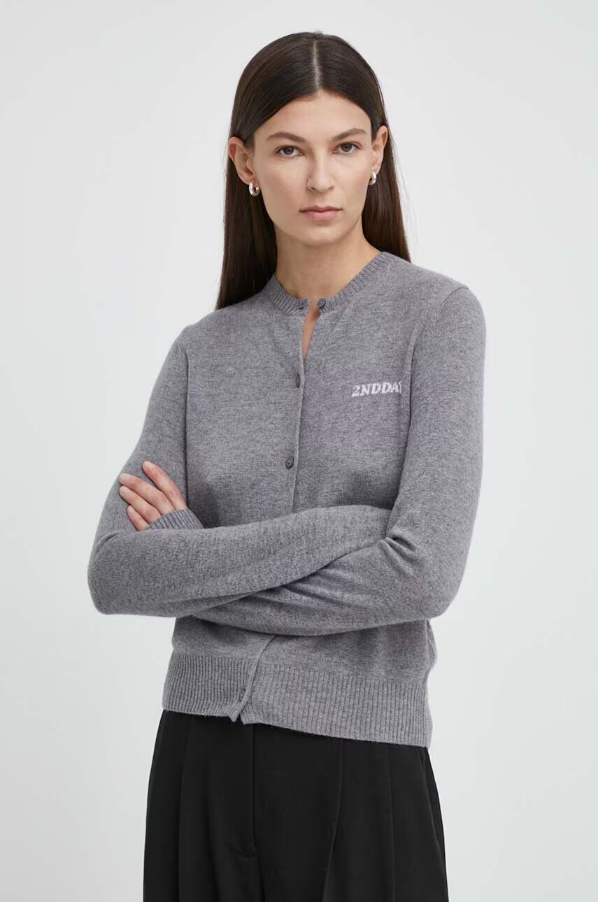 2NDDAY Жилетка с вълна 2ND Vinny TT - Soft Wool Blen