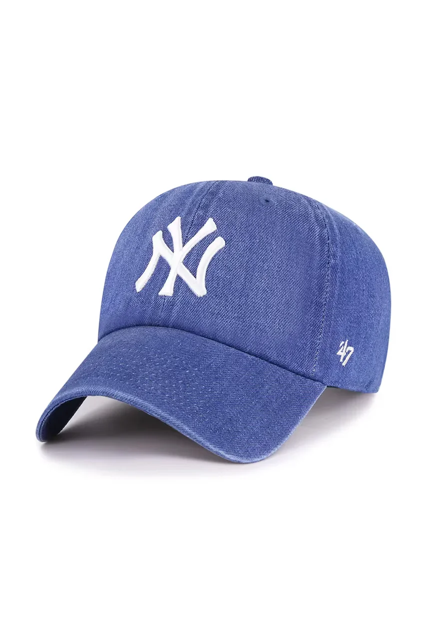 47 Brand Дънкова шапка с козирка MLB New York Yankees
