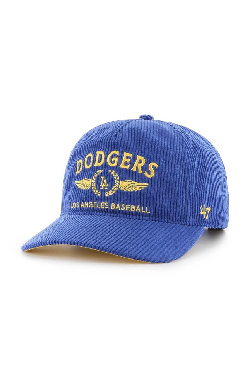 47 Brand Джинсова шапка с козирка MLB Los Angeles Dodgers