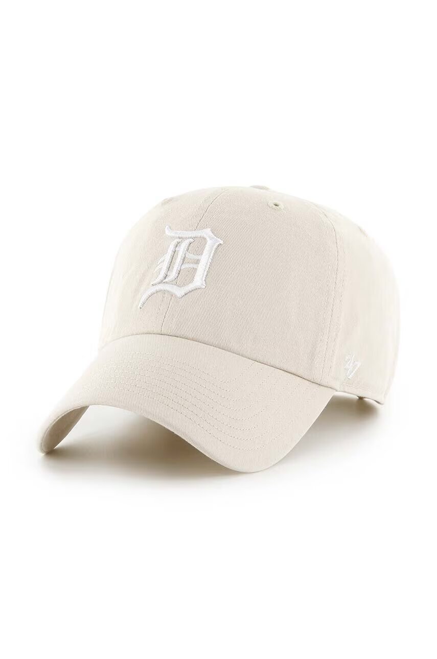 47 Brand Памучна шапка с козирка MLB Detroit Tigers