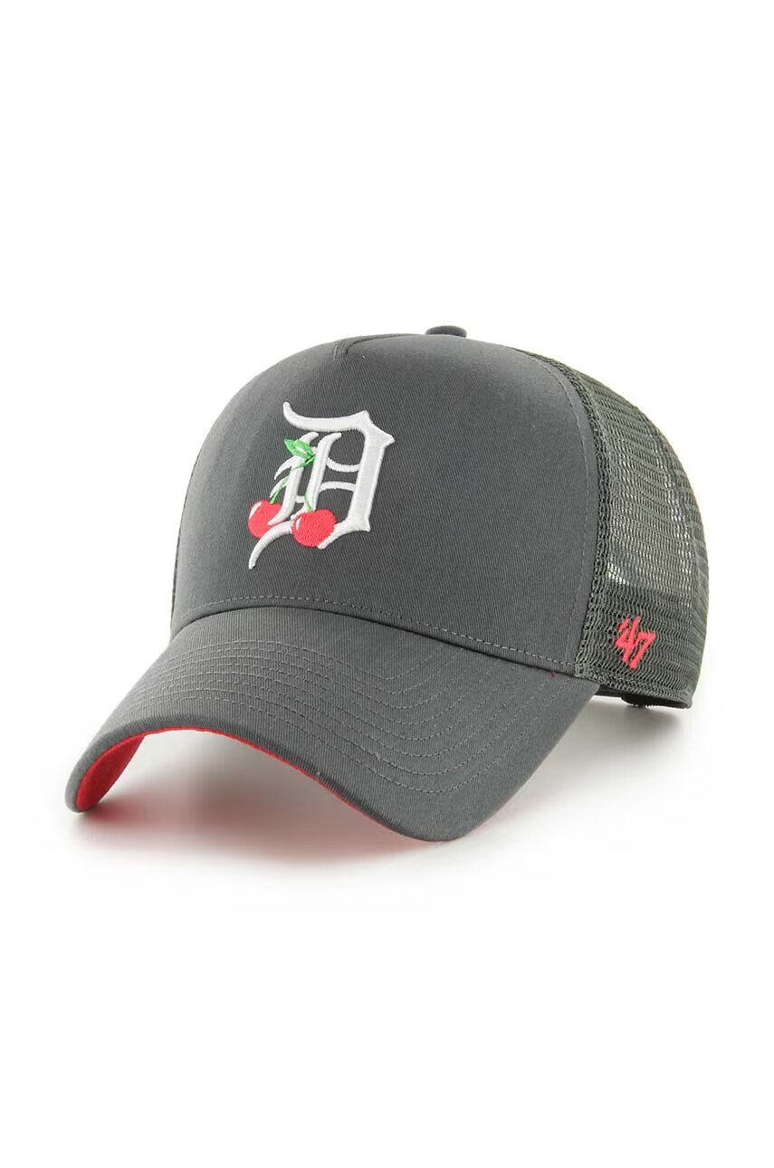 47 Brand Памучна шапка с козирка MLB Detroit Tigers