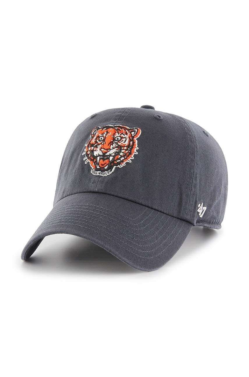 47 Brand Памучна шапка с козирка MLB Detroit Tigers