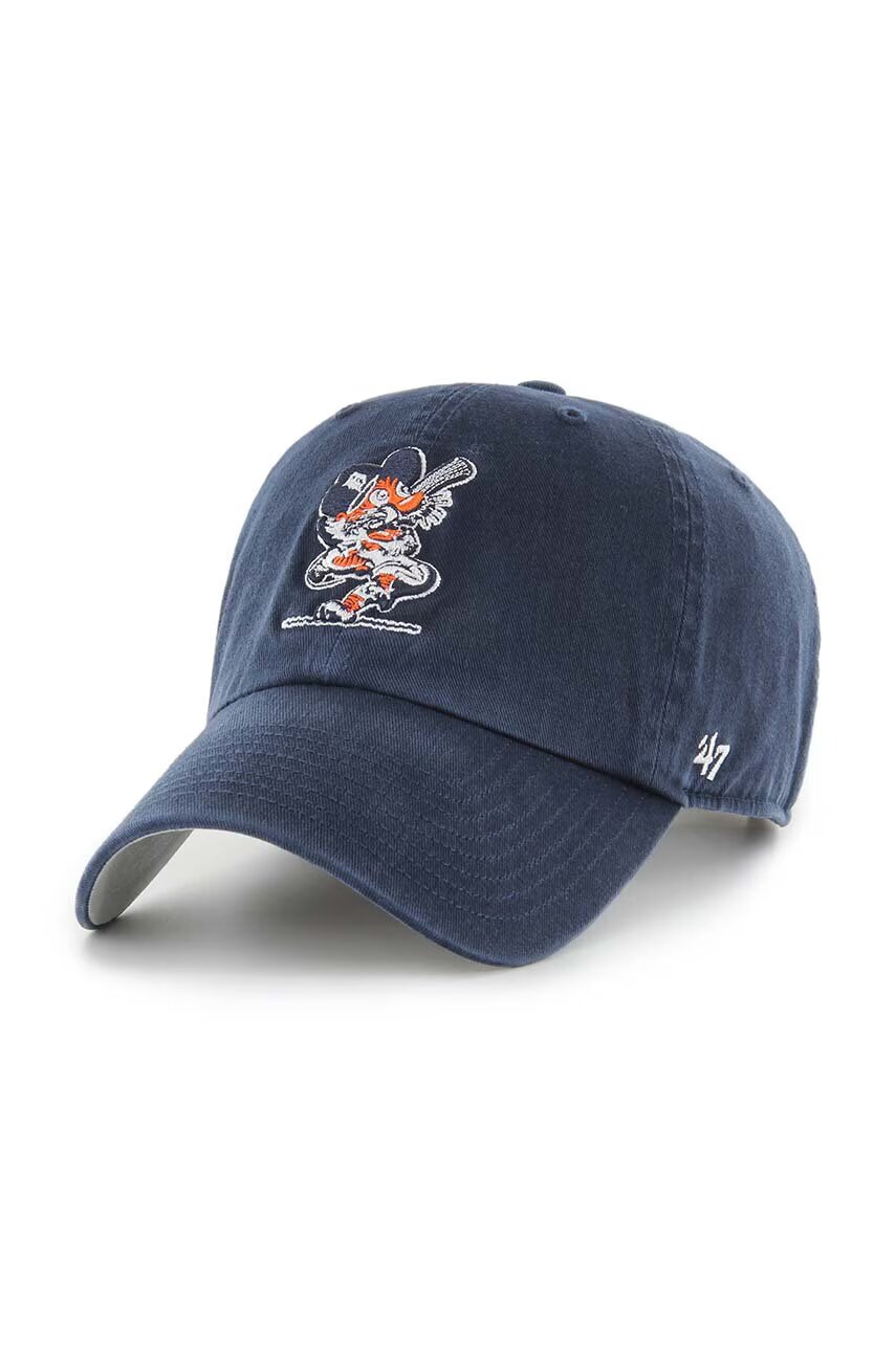 47 Brand Памучна шапка с козирка MLB Detroit Tigers