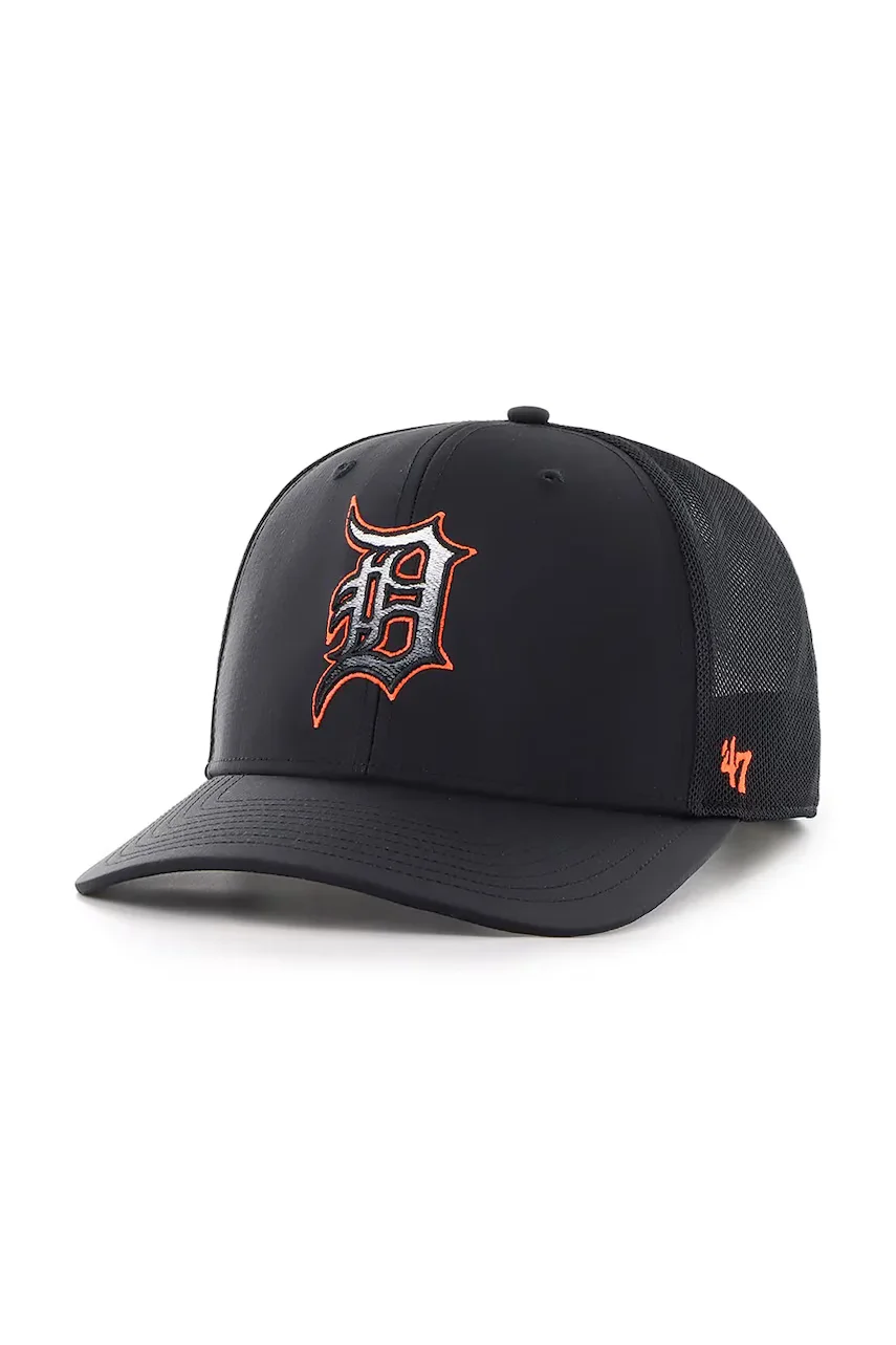 47 Brand Памучна шапка с козирка MLB Detroit Tigers