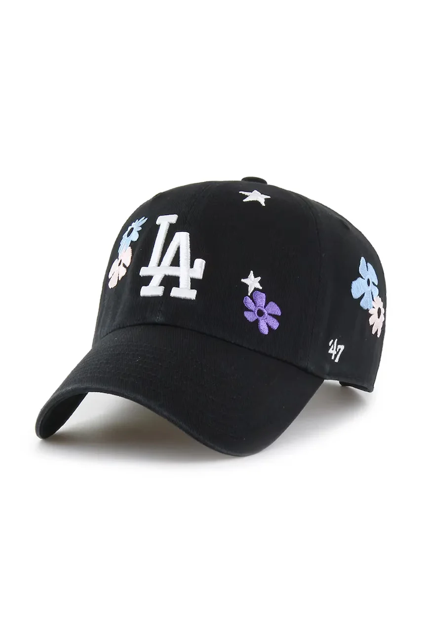 47 Brand Памучна шапка с козирка MLB Los Angeles Dodgers