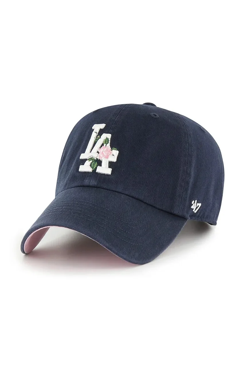 47 Brand Памучна шапка с козирка MLB Los Angeles Dodgers