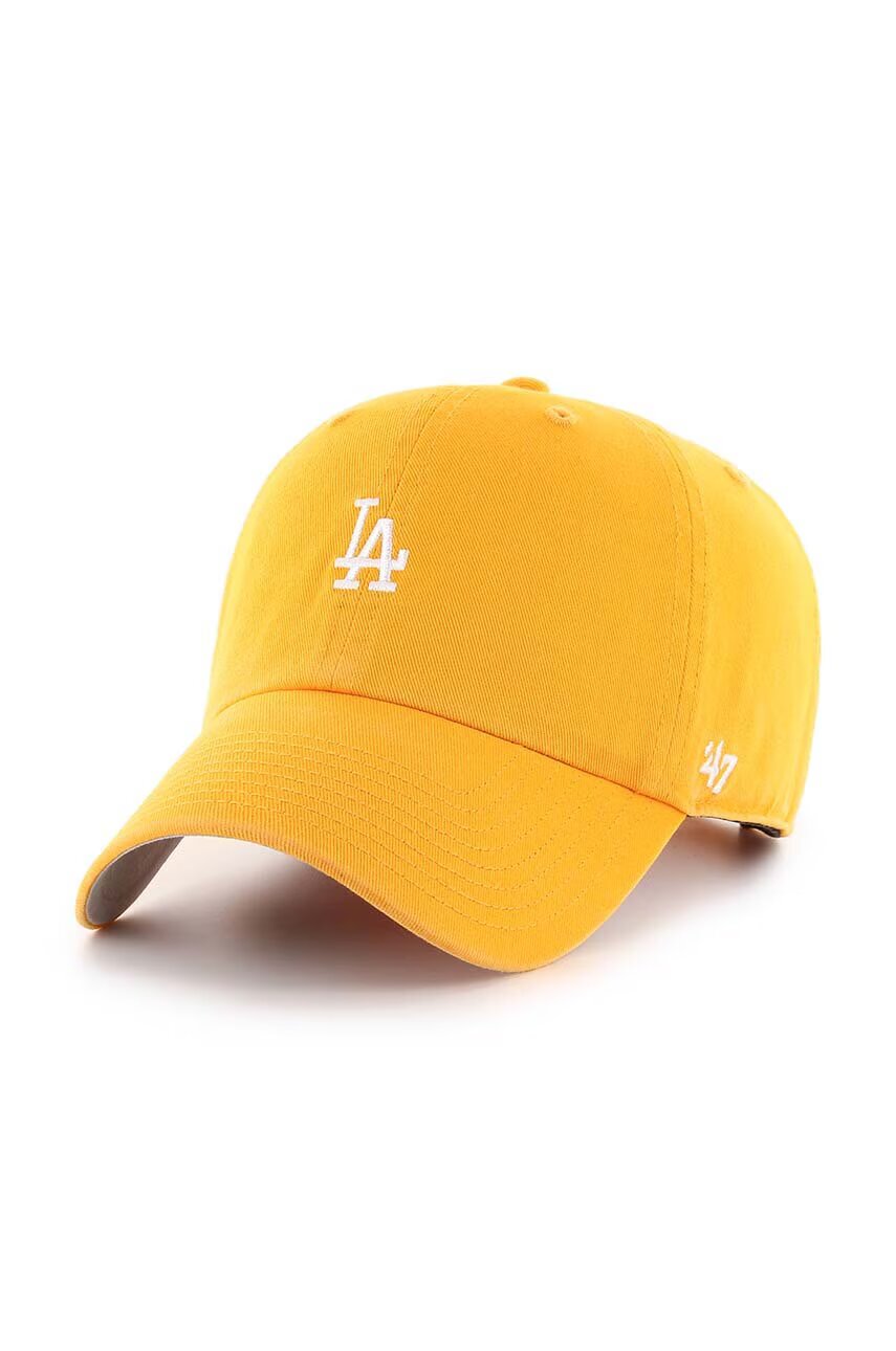 47 Brand Памучна шапка с козирка MLB Los Angeles Dodgers