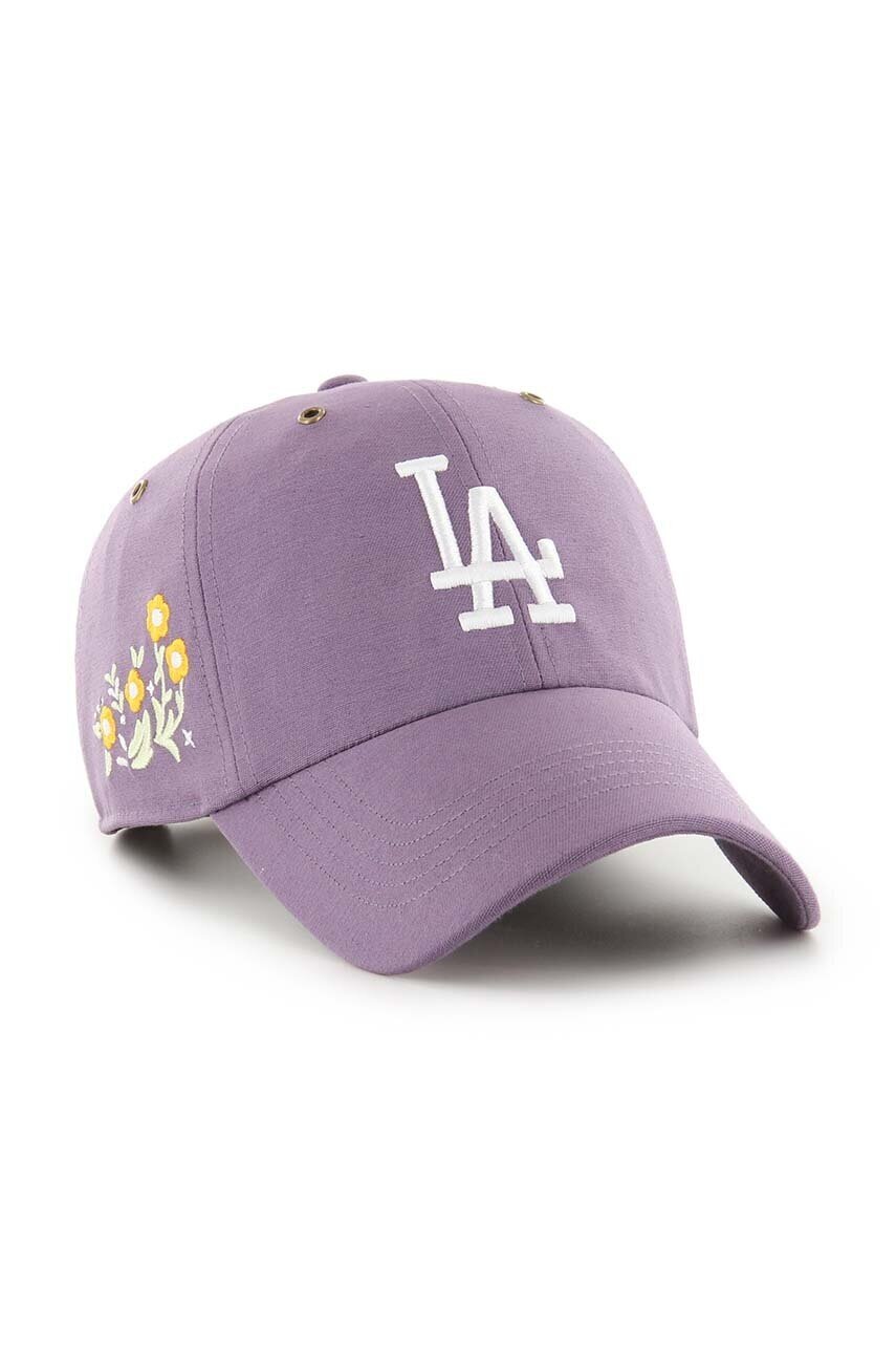 47 Brand Памучна шапка с козирка MLB Los Angeles Dodgers