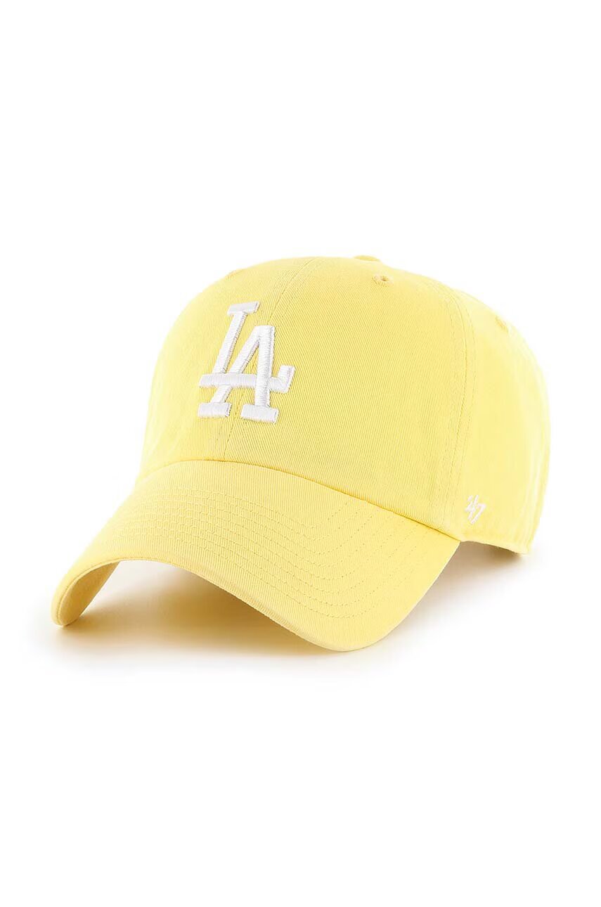 47 Brand Памучна шапка с козирка MLB Los Angeles Dodgers