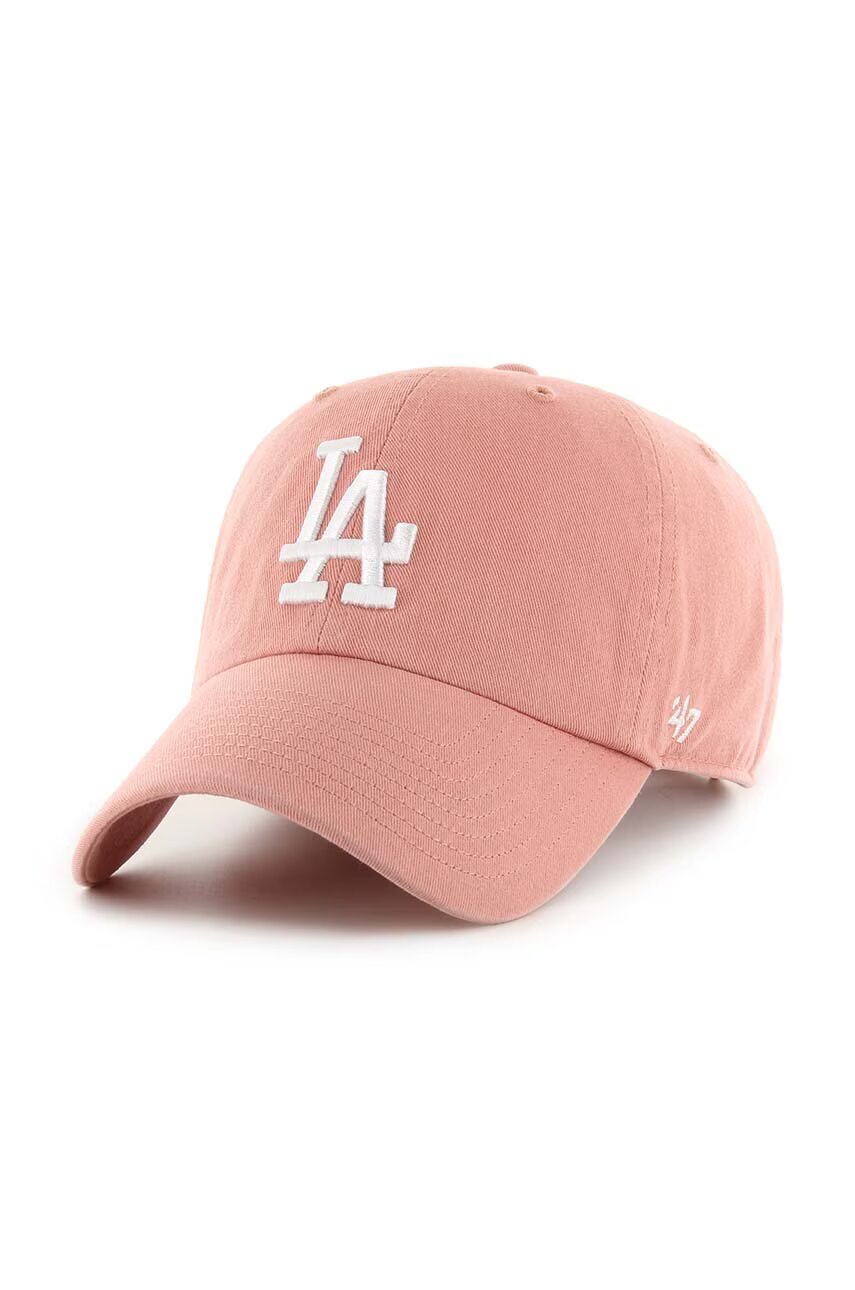 47 Brand Памучна шапка с козирка MLB Los Angeles Dodgers