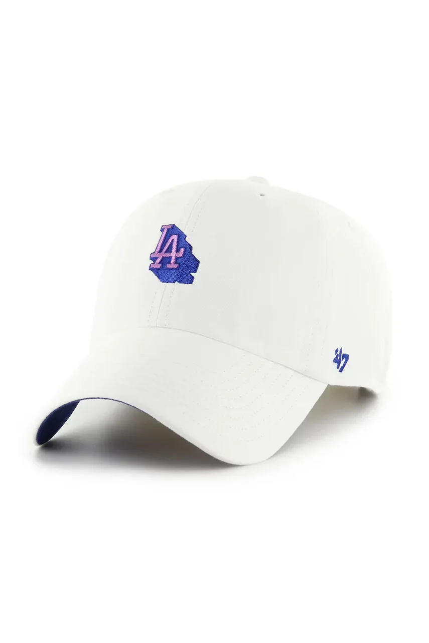 47 Brand Памучна шапка с козирка MLB Los Angeles Dodgers