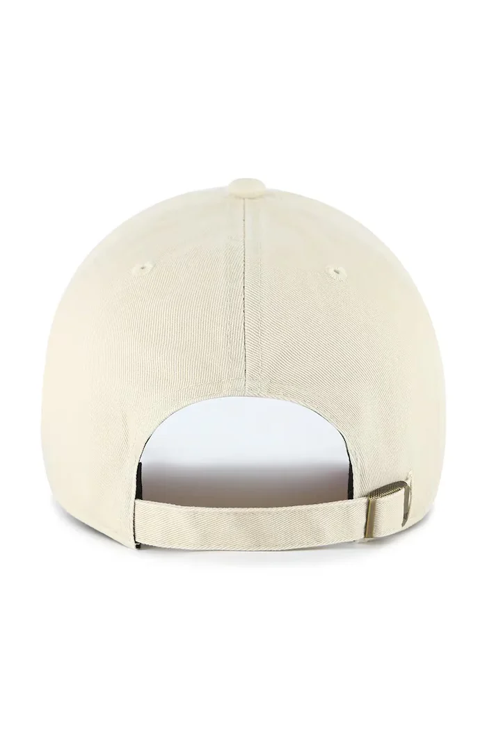 47 Brand Памучна шапка с козирка MLB Los Angeles Dodgers в бежово B-BLPRK12GWS-K0