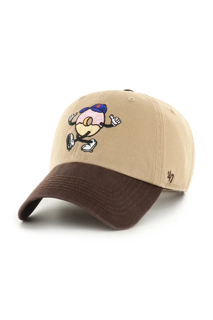 47 Brand Памучна шапка с козирка MLB New York Mets