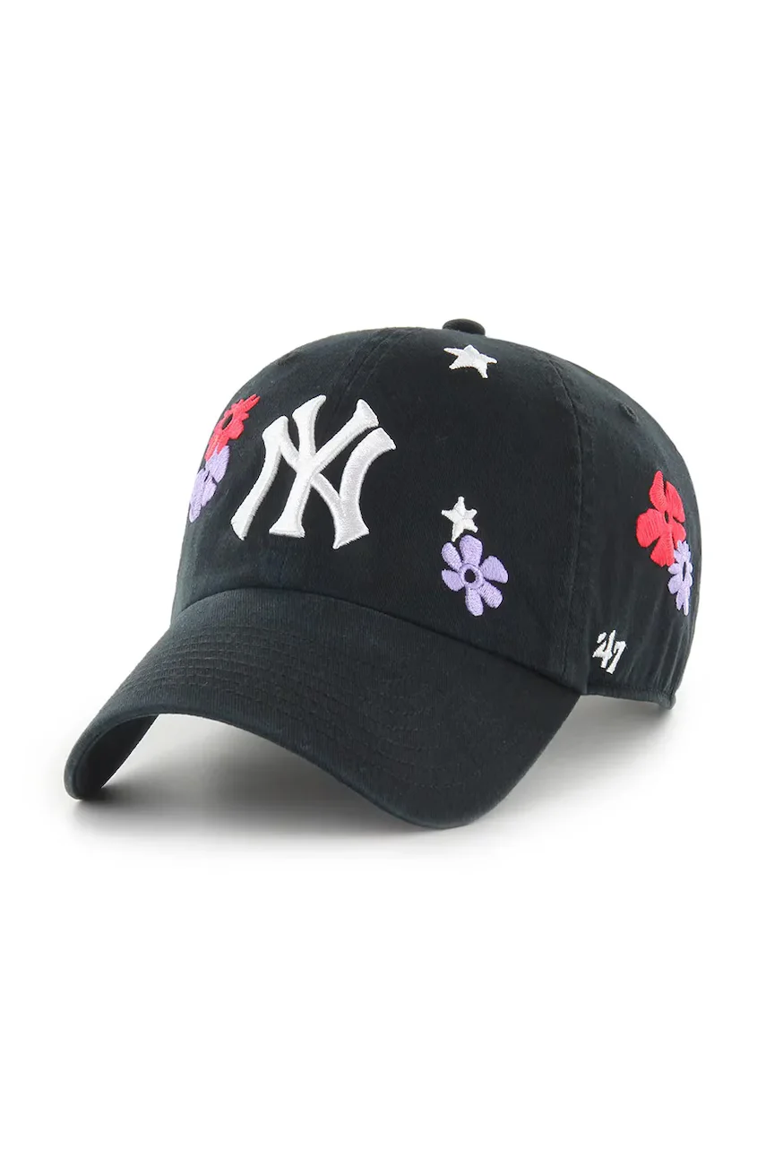 47 Brand Памучна шапка с козирка MLB New York Yankees