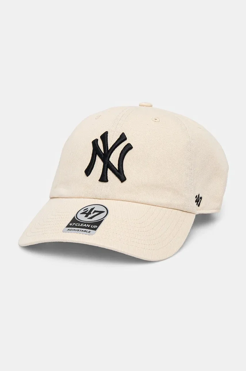 47 Brand Памучна шапка с козирка MLB New York Yankees