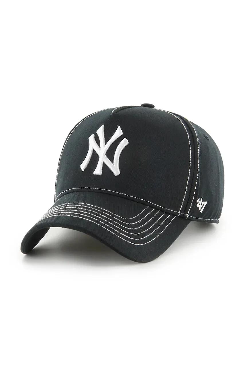 47 Brand Памучна шапка с козирка MLB New York Yankees