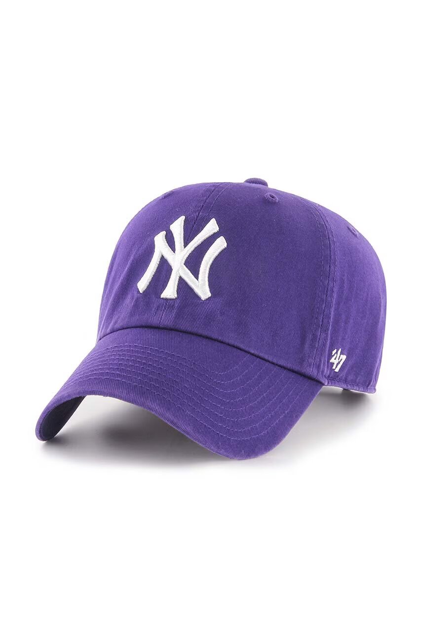 47 Brand Памучна шапка с козирка MLB New York Yankees