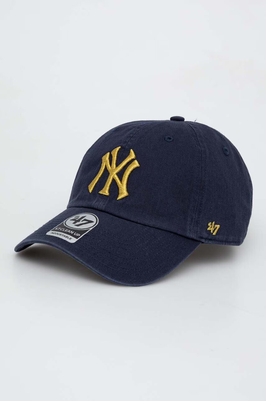 47 Brand Памучна шапка с козирка MLB New York Yankees