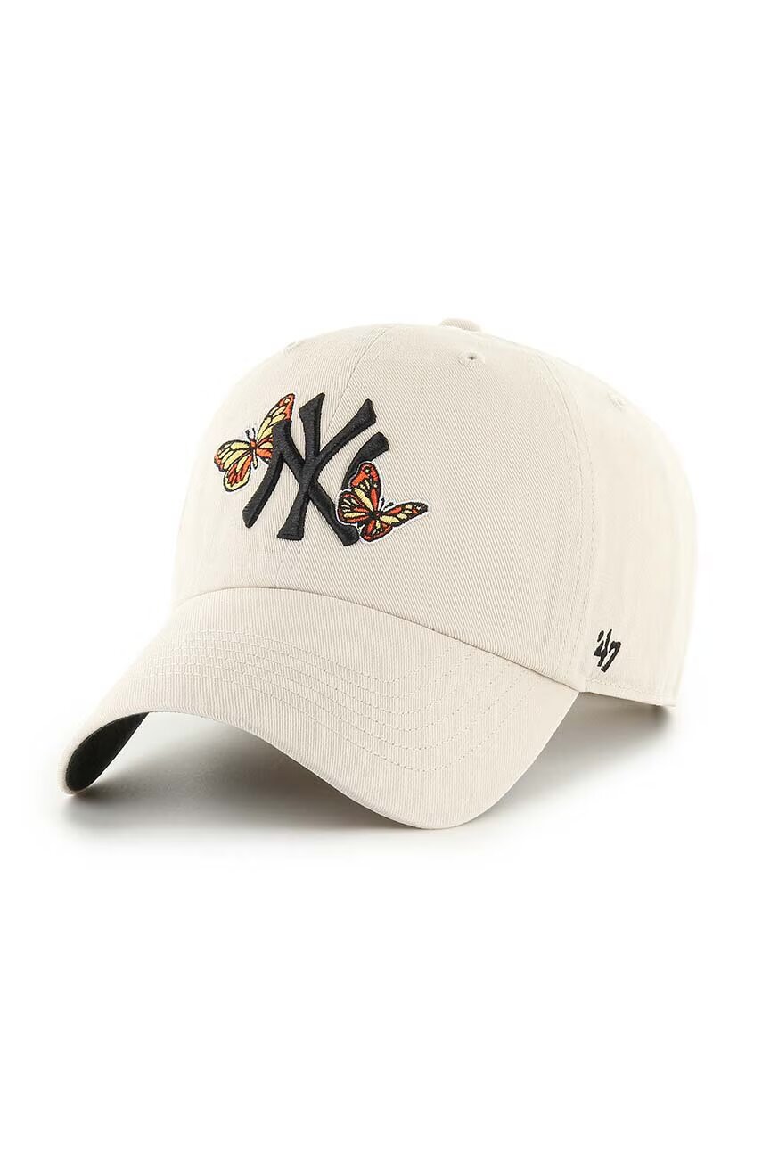 47 Brand Памучна шапка с козирка MLB New York Yankees