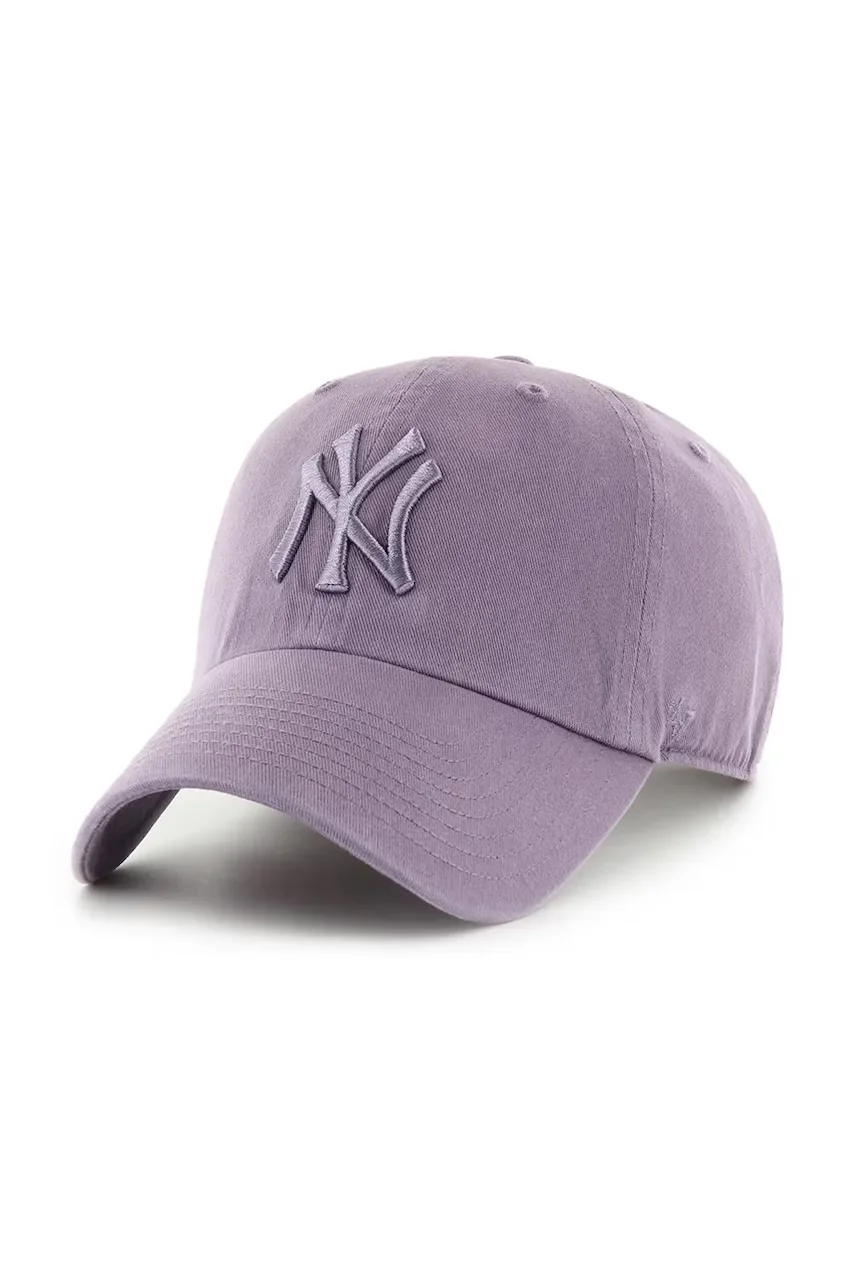 47 Brand Памучна шапка с козирка MLB New York Yankees