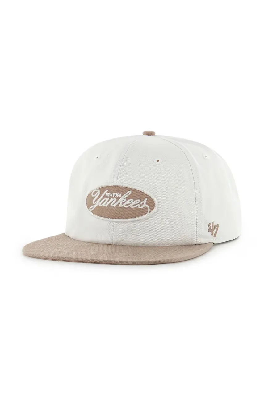 47 Brand Памучна шапка с козирка MLB New York Yankees