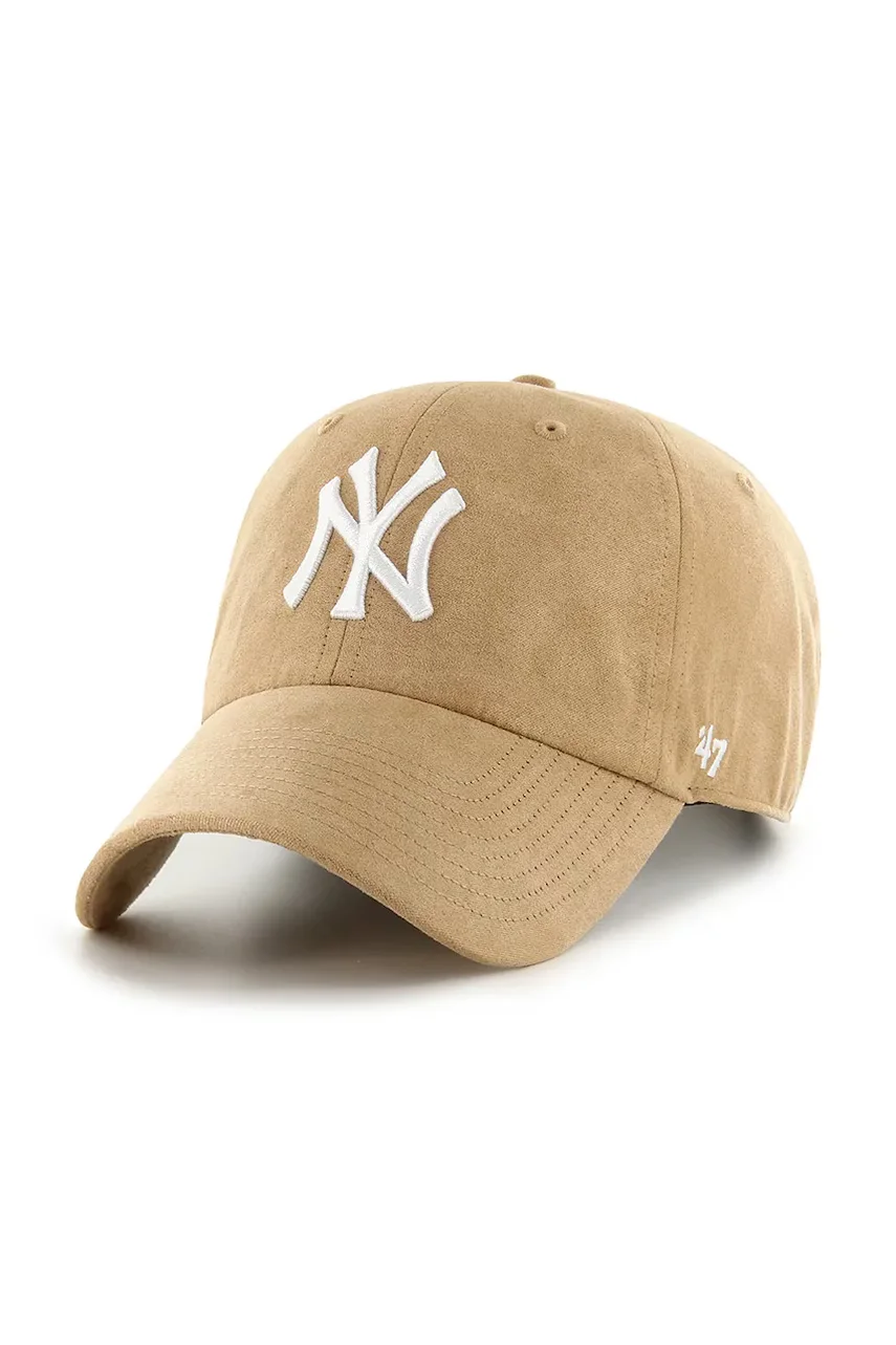 47 Brand Памучна шапка с козирка MLB New York Yankees