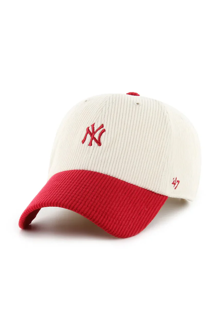 47 Brand Памучна шапка с козирка MLB New York Yankees