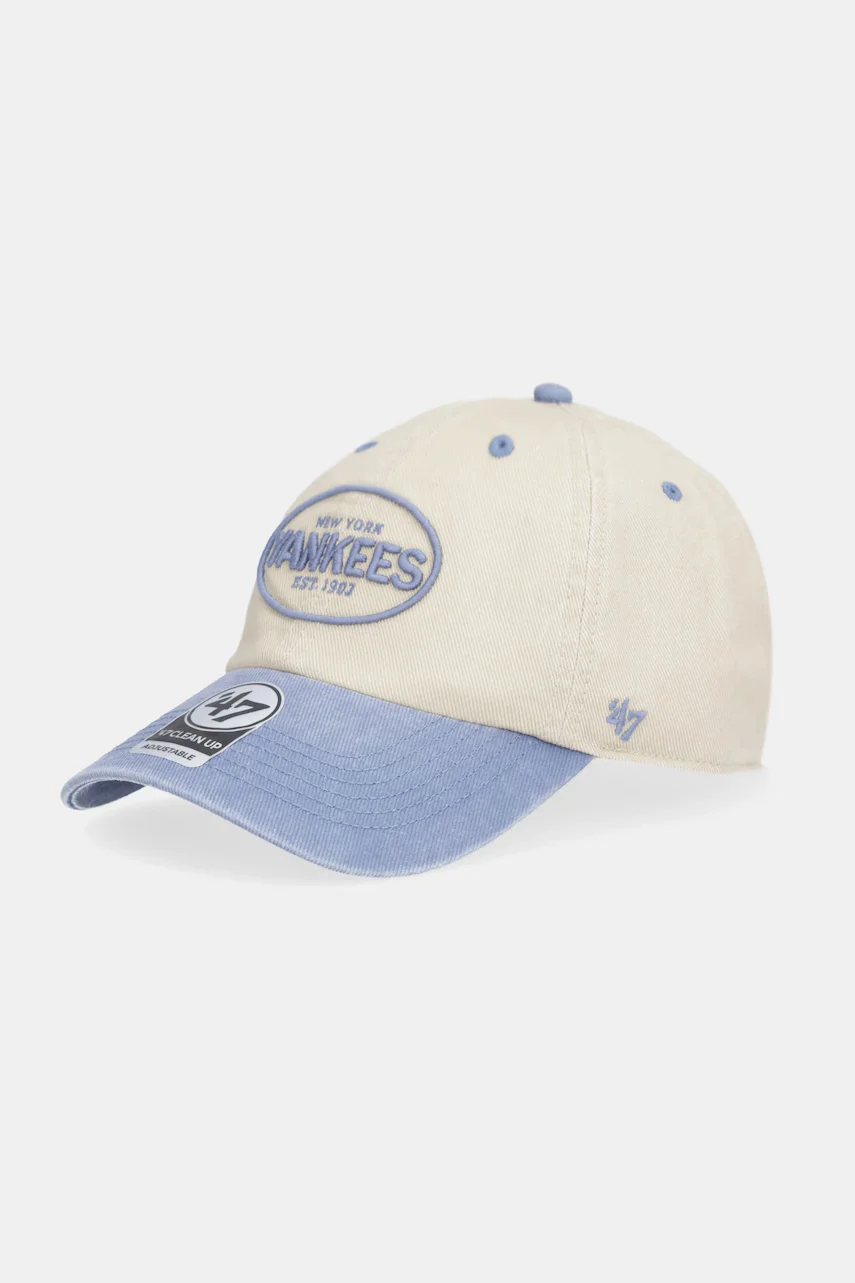 47 Brand Памучна шапка с козирка MLB New York Yankees
