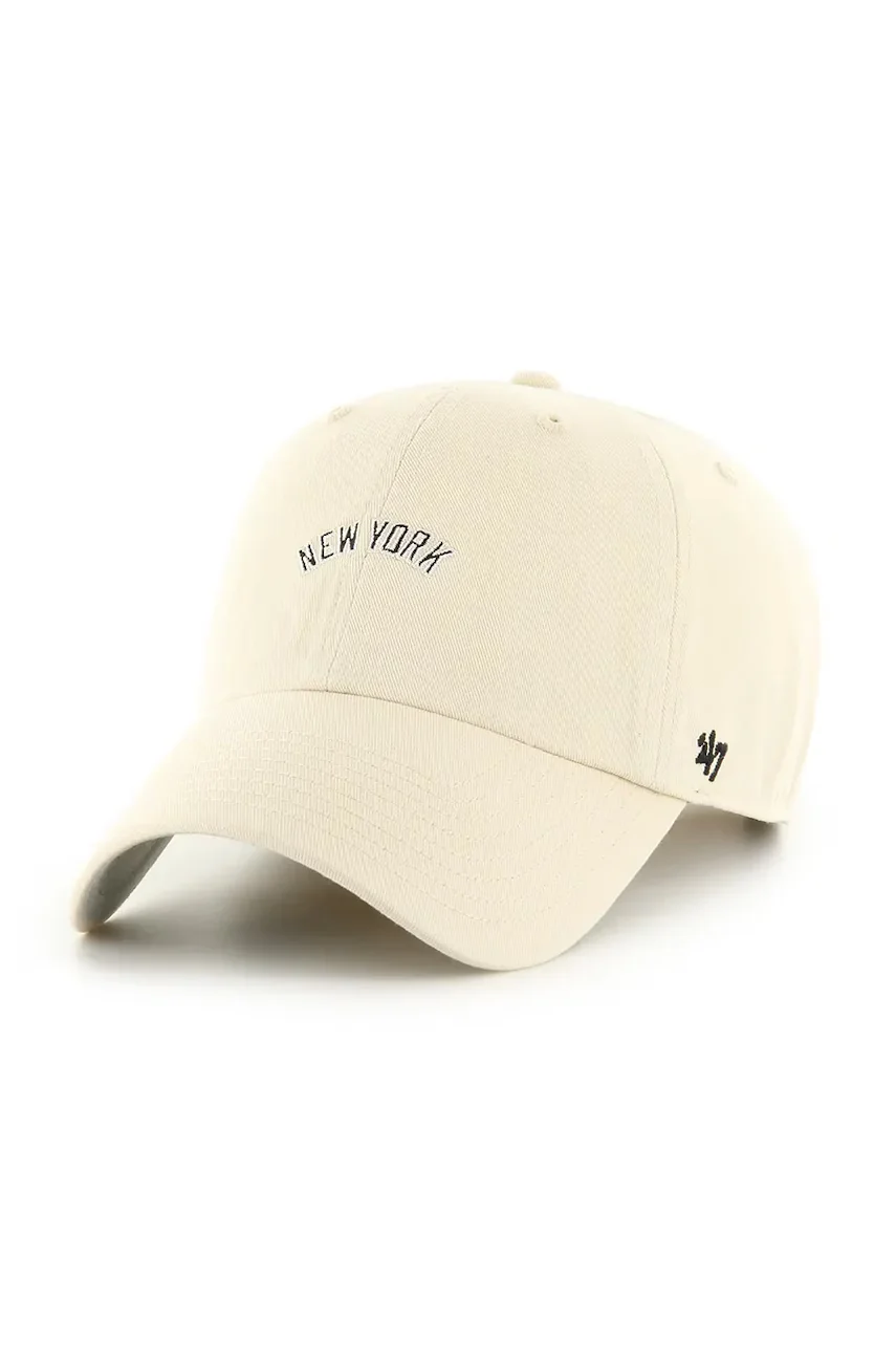 47 Brand Памучна шапка с козирка MLB New York Yankees