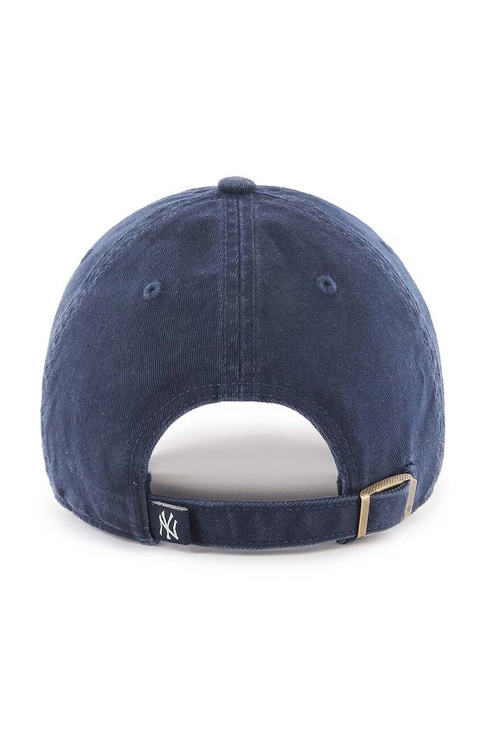 47 Brand Памучна шапка с козирка MLB New York Yankees в тъмносиньо с апликация B-RGW17GWS-NY